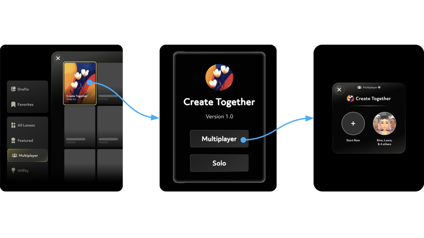 Multiplayer session flow on Spectacles